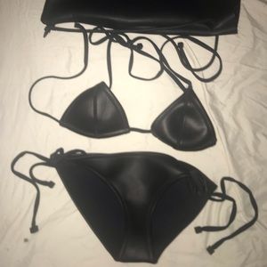 Triangl Black Neoprene Indy Swimsuit